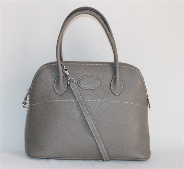 High Quality Replica Hermes Bolide Togo Leather Tote Bag Grey 509084 - Click Image to Close